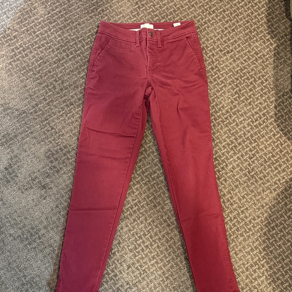 Market & Spruce Burgundy Trousers